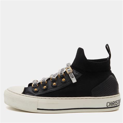 walk and Dior high top sneakers